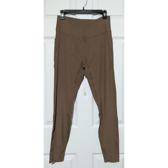 Halara Leggings Womens XL Brown Softlyzero Crossover Full Length Yoga Pockets - Picture 3 of 12